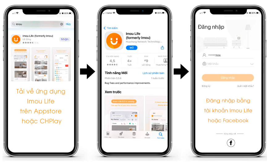 hương dẫn cài đặt camera imou wifi