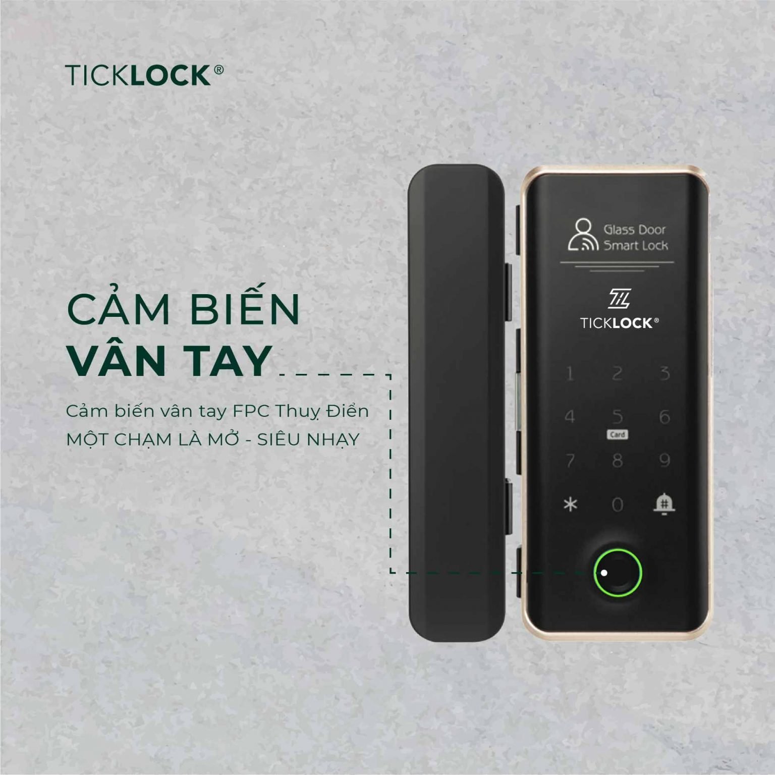 Mỏ khoá bằng cảm biến vân tay